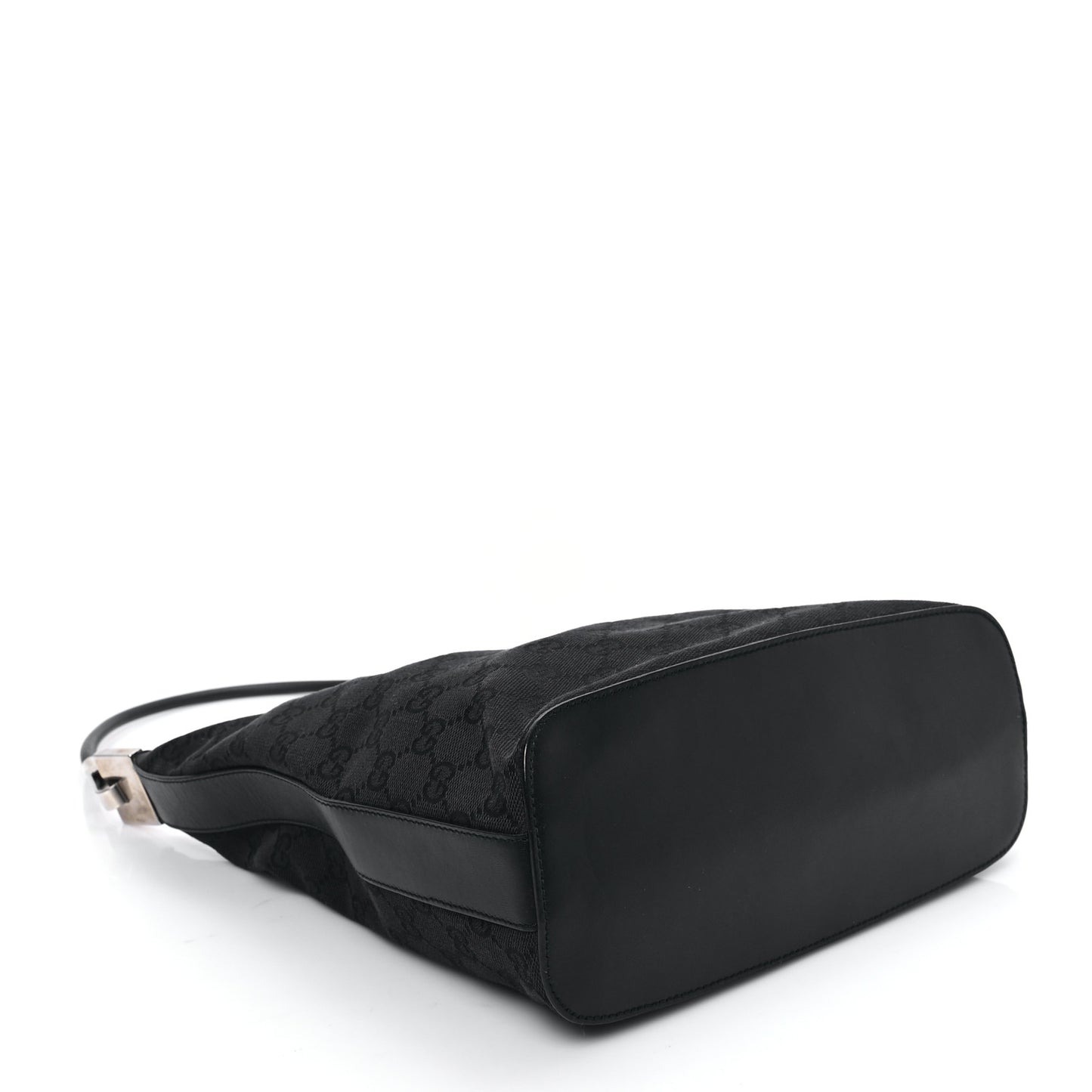 Monogram GG Small Clasp Hobo Black
