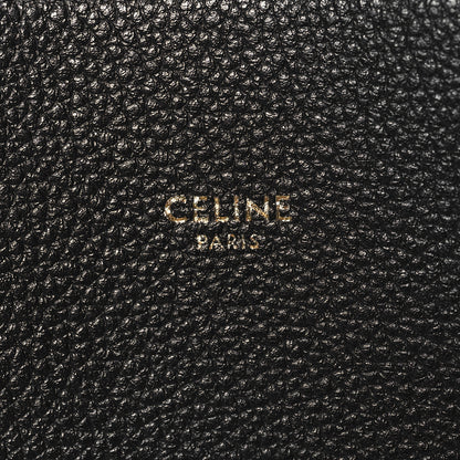 Celine Soft Grained Calfskin Medium Belt Cabas Phantom Black 5 of 11