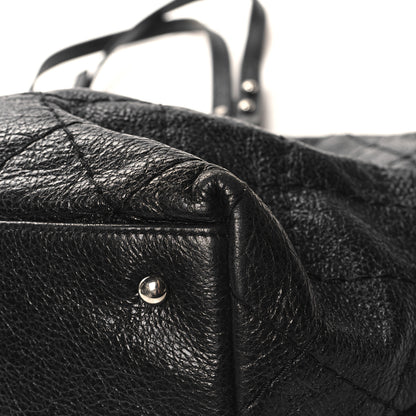 Chanel Glazed Calfskin Large On The Road Tote Black 12 of 14