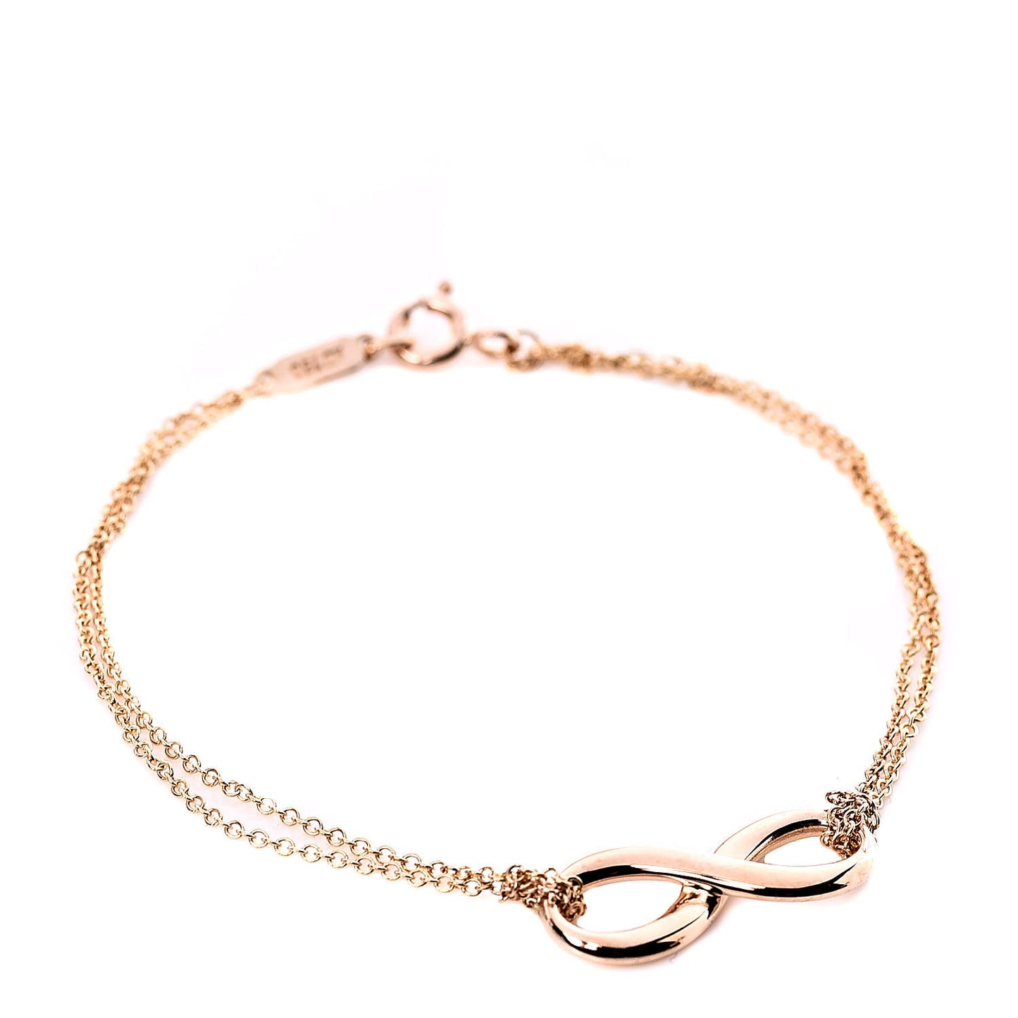 18K Rose Gold Infinity Bracelet