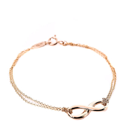 Tiffany 18K Rose Gold Infinity Bracelet 1 of 5