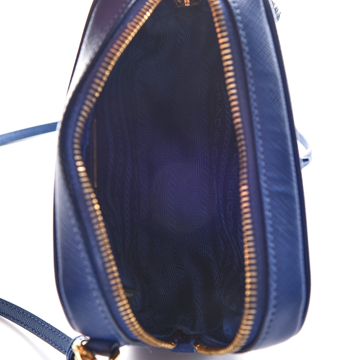 Prada Saffiano Mini Camera Crossbody Bag Royal 7 of 9