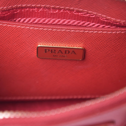 Prada Saffiano Lux Mini Promenade Tote Fuoco 25 of 26