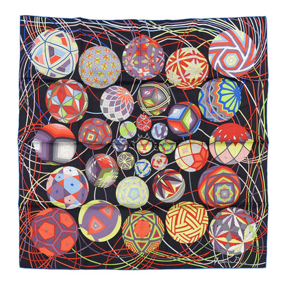 Hermes Silk L' Art Du Temari Scarf 90 1 of 6