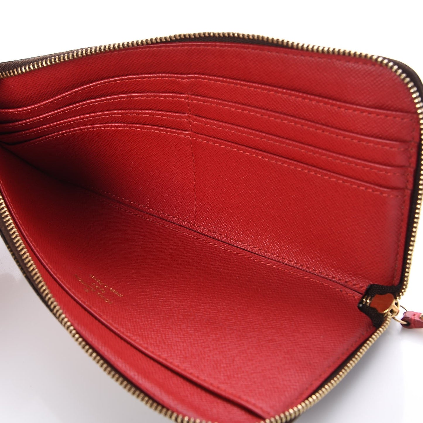 Damier Ebene Complice Trunks and Bags Wallet Red
