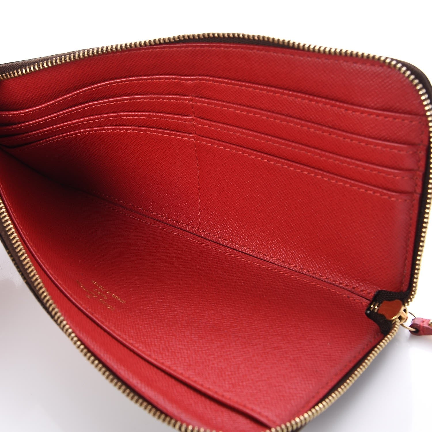 Louis Vuitton Damier Ebene Complice Trunks and Bags Wallet Red 5 of 6
