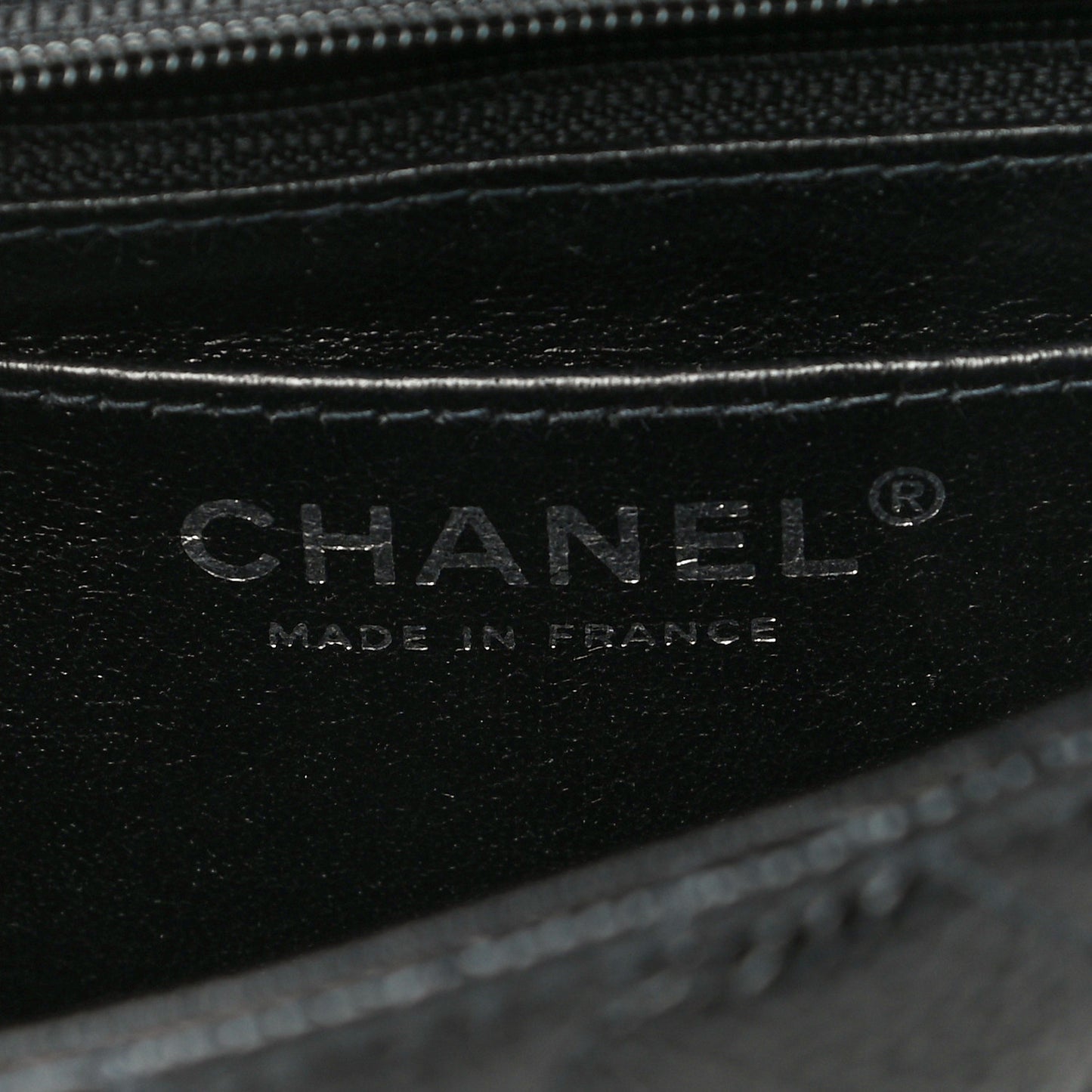 Caviar Quilted Mini Square Flap Black
