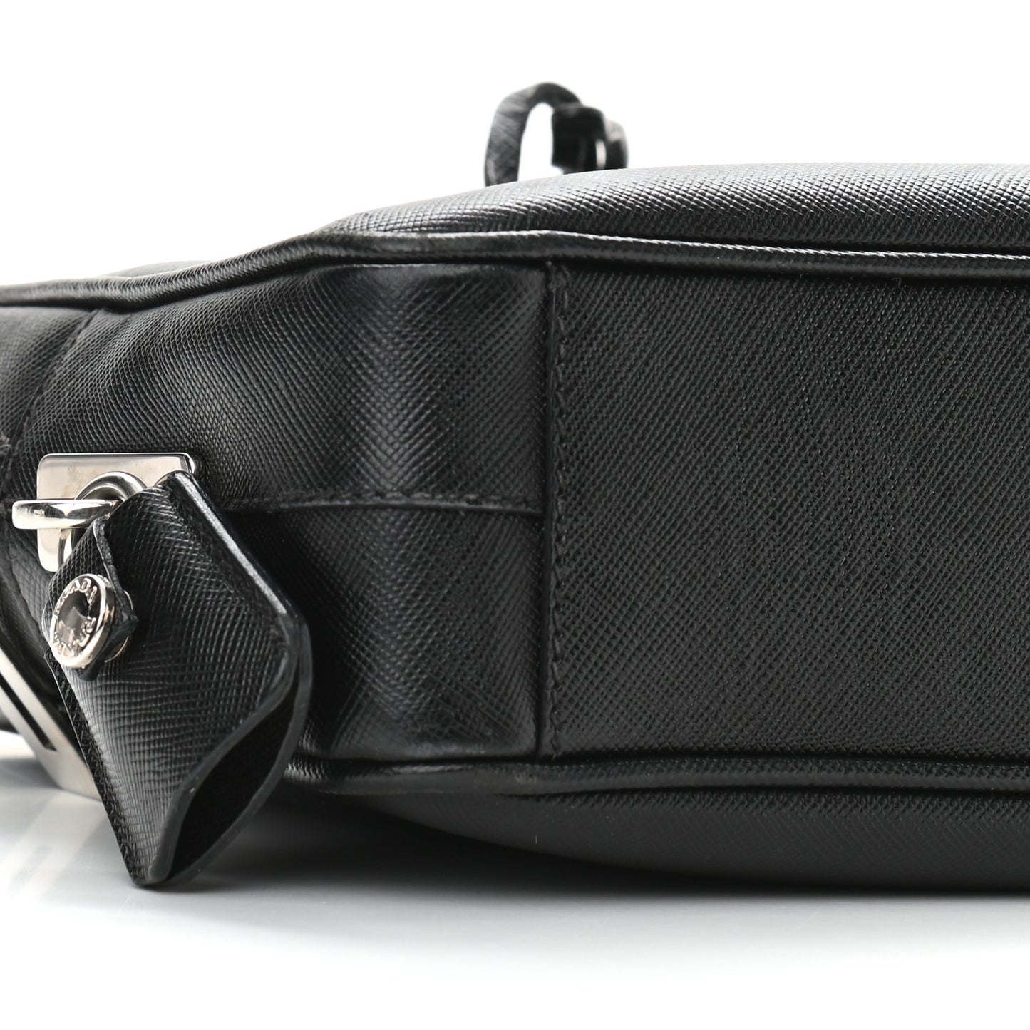 Saffiano Lux Petite Bowler Black