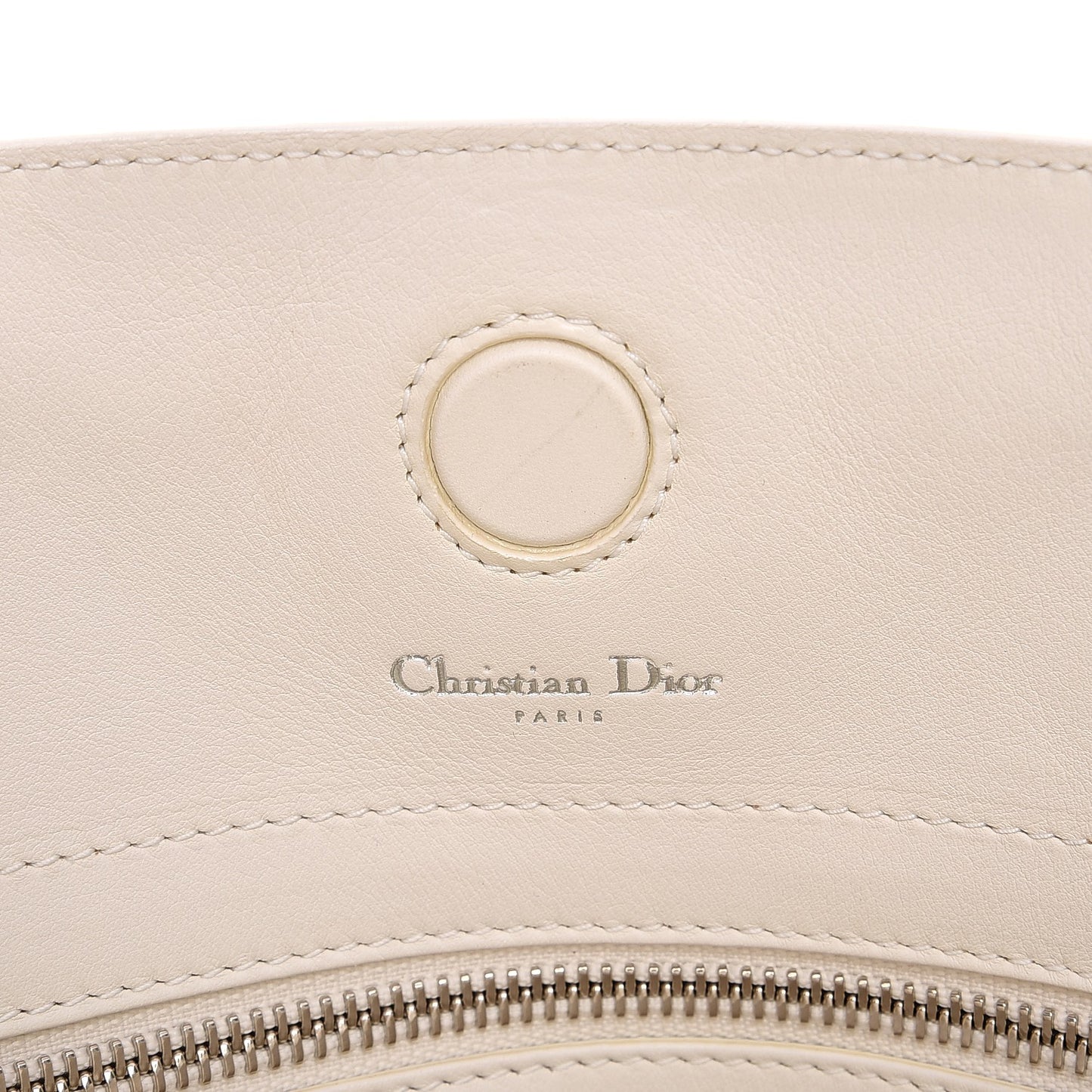 Calfskin Medium Bar Tote White