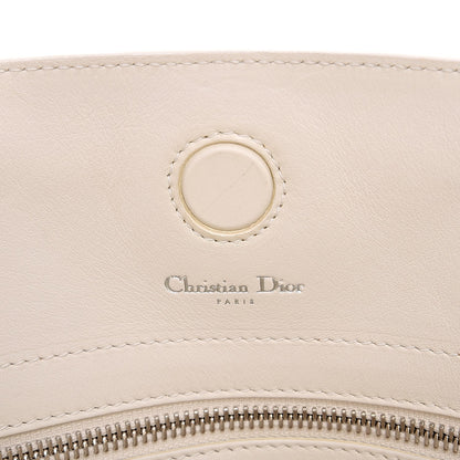 Christian Dior Calfskin Medium Bar Tote White 6 of 10
