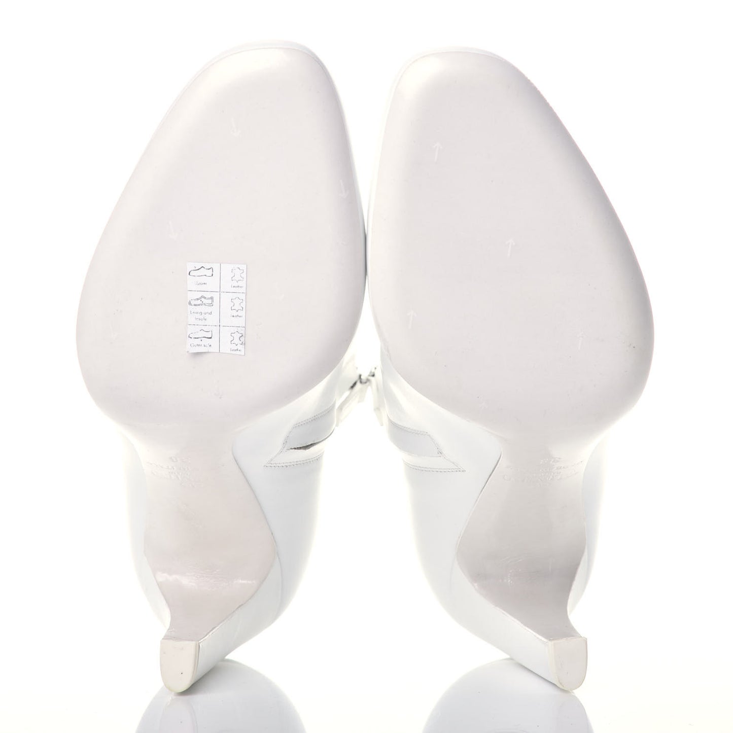 Calfskin Ankle Boots White