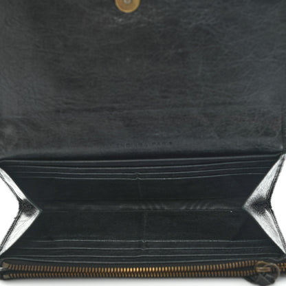Balenciaga Agneau Classic Hardware Money Wallet Black 5 of 9