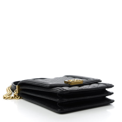 Chanel Caviar Quilted North South Boy Flap Black 4 of 10