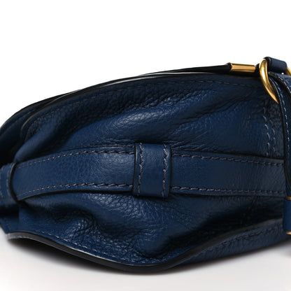 Chloe Calfskin Mini Marcie Round Crossbody Bag Royal Navy 8 of 9