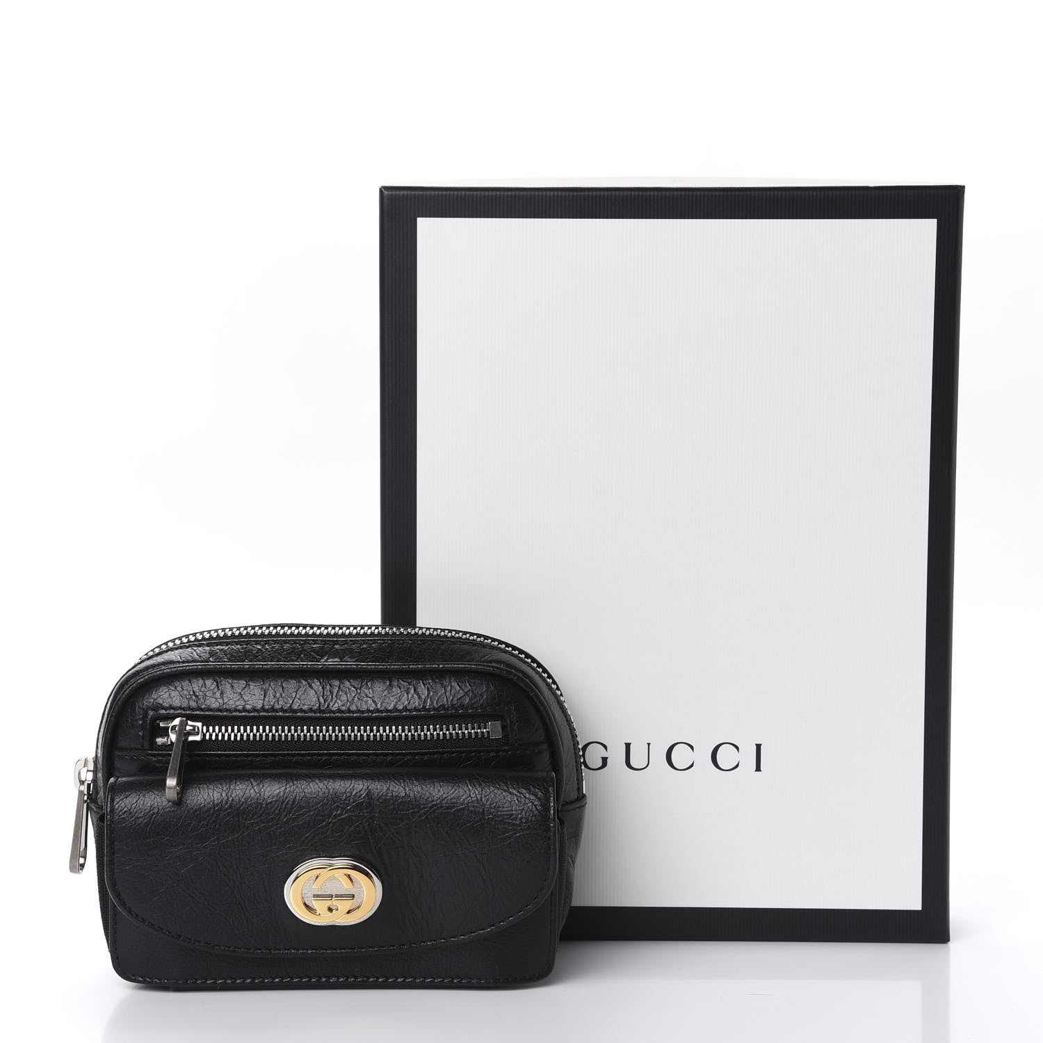 Gucci Fluffy Calfskin Mini Morpheus Belt Bag 70 28 Black 12 of 12