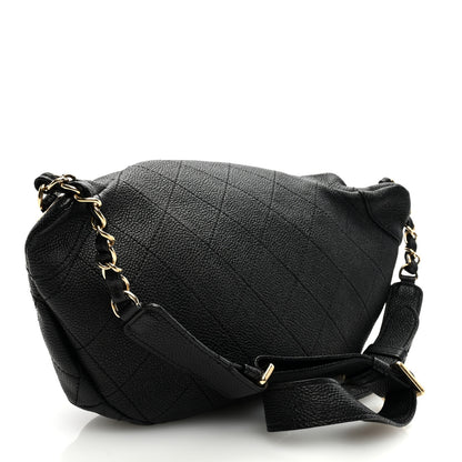 Chanel Caviar Stitched Banane Waist Bag Fanny Pack Black 2 of 9