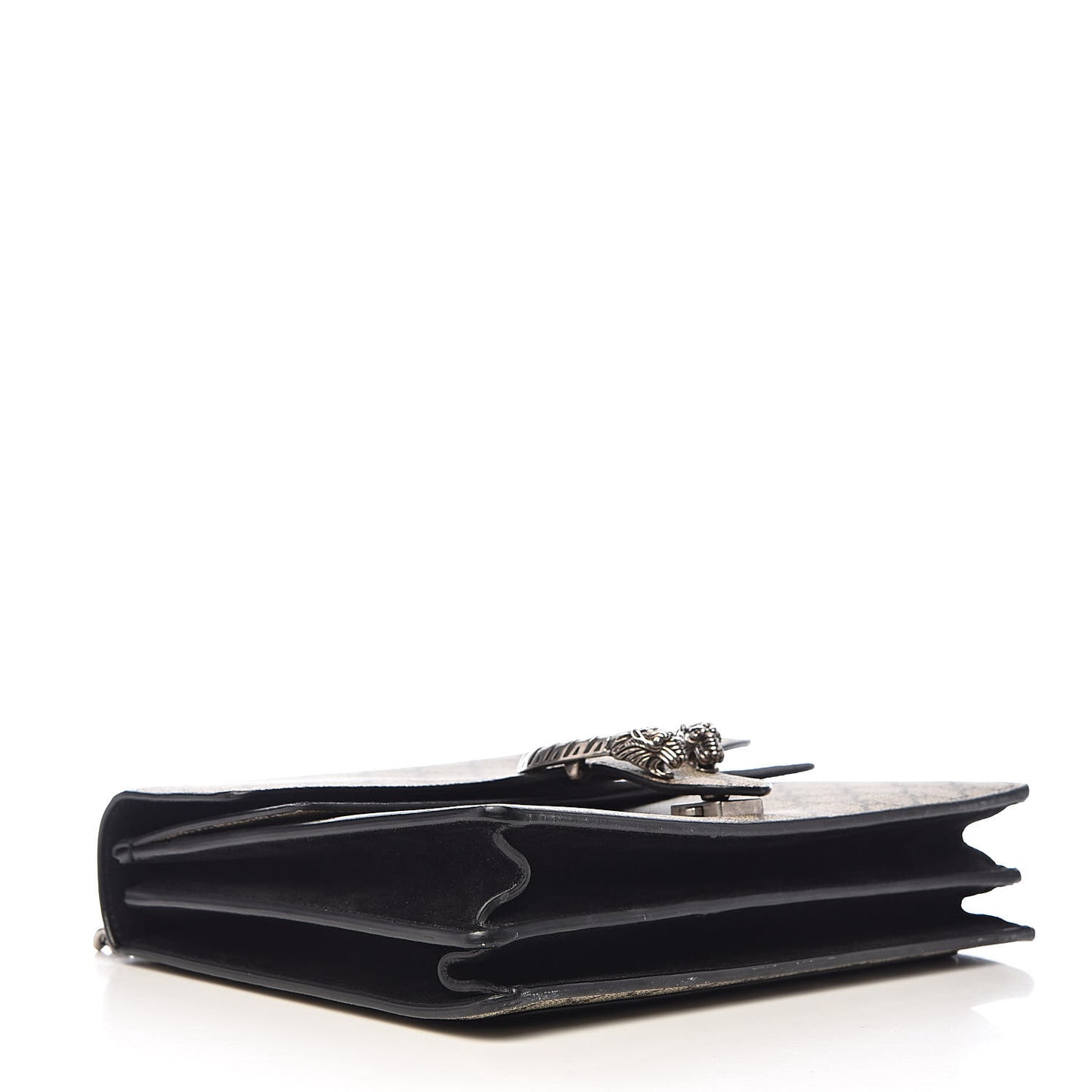 GG Supreme Monogram Medium Dionysus Shoulder Bag Black