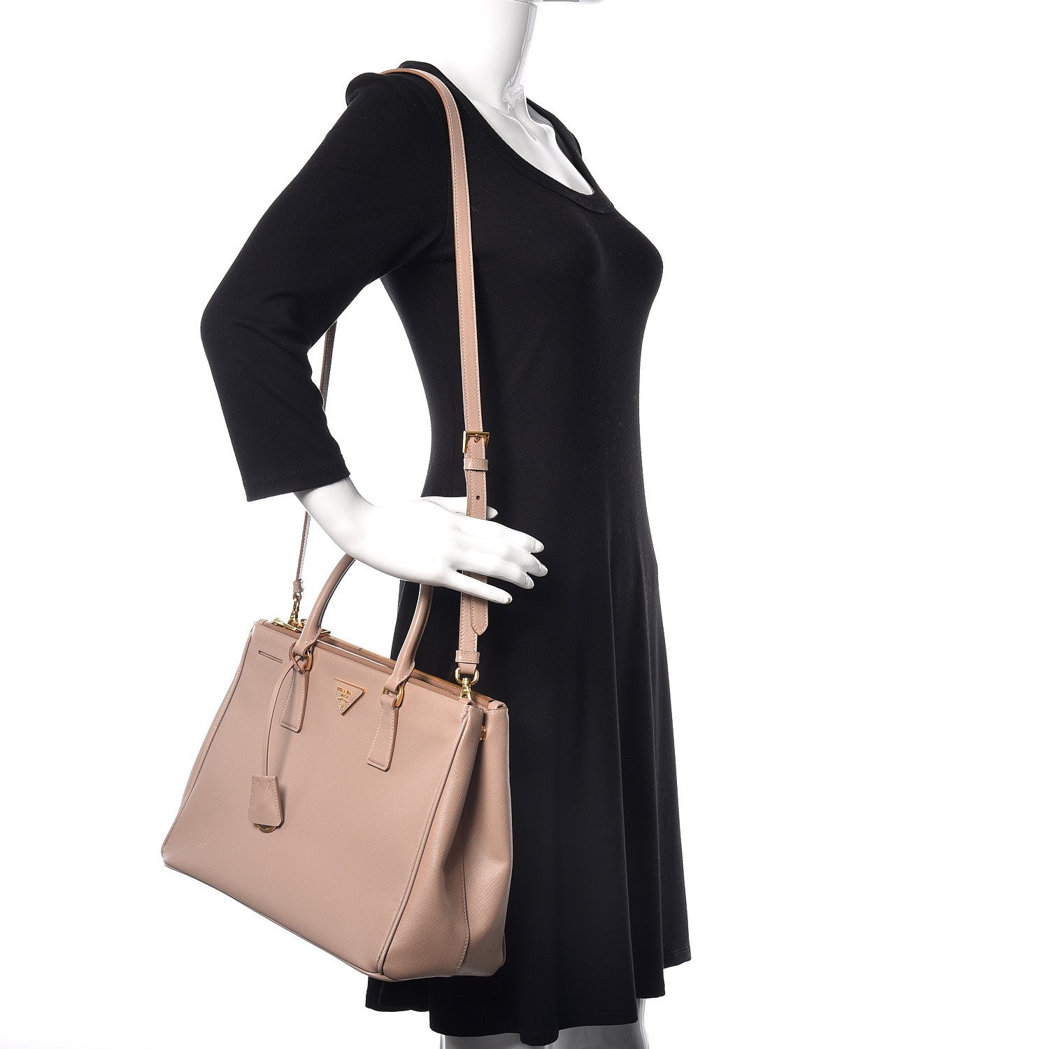 Prada Saffiano Medium Galleria Double Zip Tote Cammeo 2 of 13
