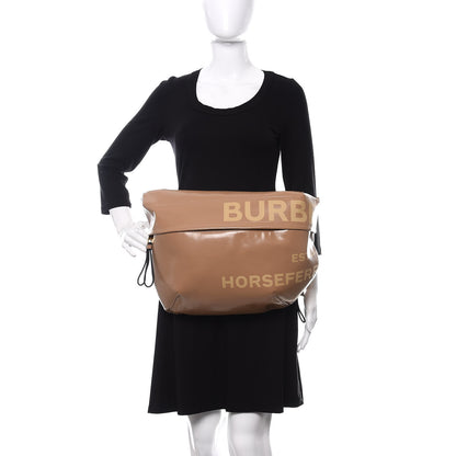 Burberry Coated Canvas Horseferry Print Extra Large Bum Bag Beige 2 of 8