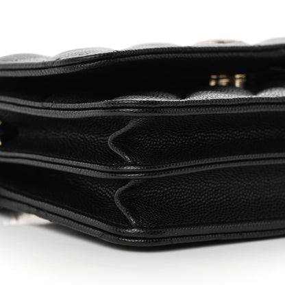 Chanel Caviar Quilted Mini Wallet On Chain WOC Black 9 of 11