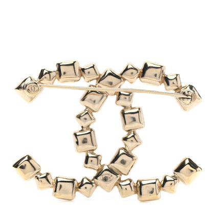 Chanel Baguette Crystal CC Brooch Gold 2 of 6