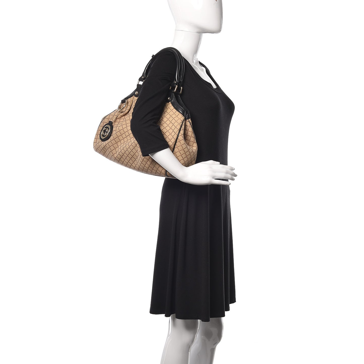 Diamante Medium Sukey Tote Black