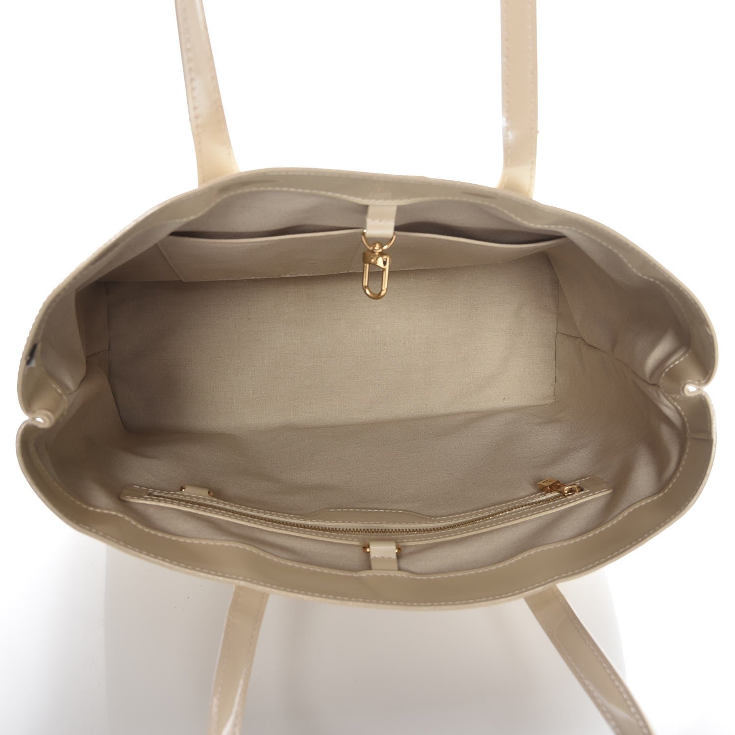 Louis Vuitton Vernis Wilshire MM Blanc Corail 5 of 7