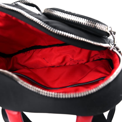 Prada Tessuto Nylon Pocket Top Handle Cargo Backpack Black 4 of 7