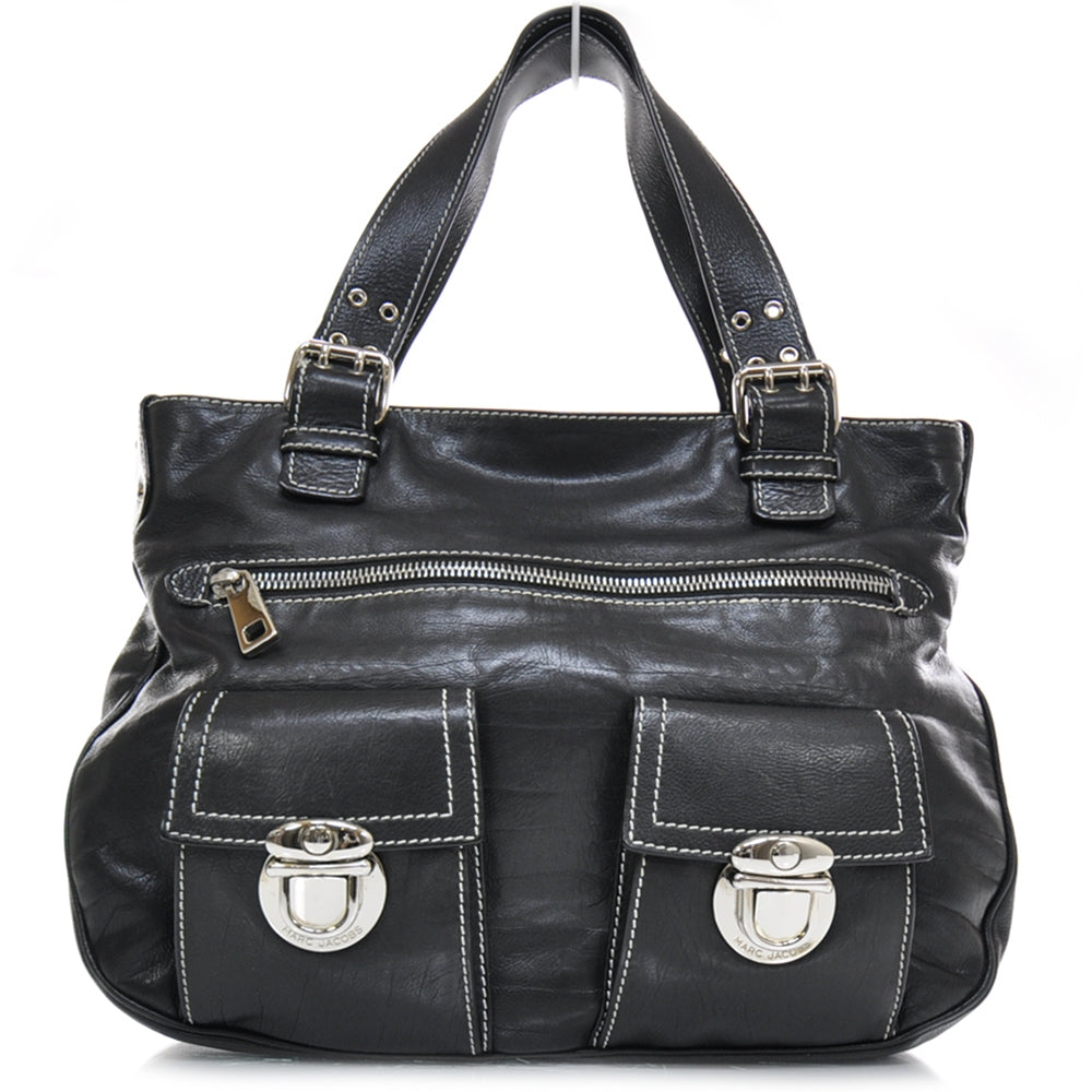 Marc Jacobs Leather Stella Tote Black 1 of 2