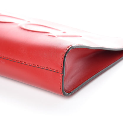 Gucci Calfskin Embossed XL Clutch Red 6 of 11