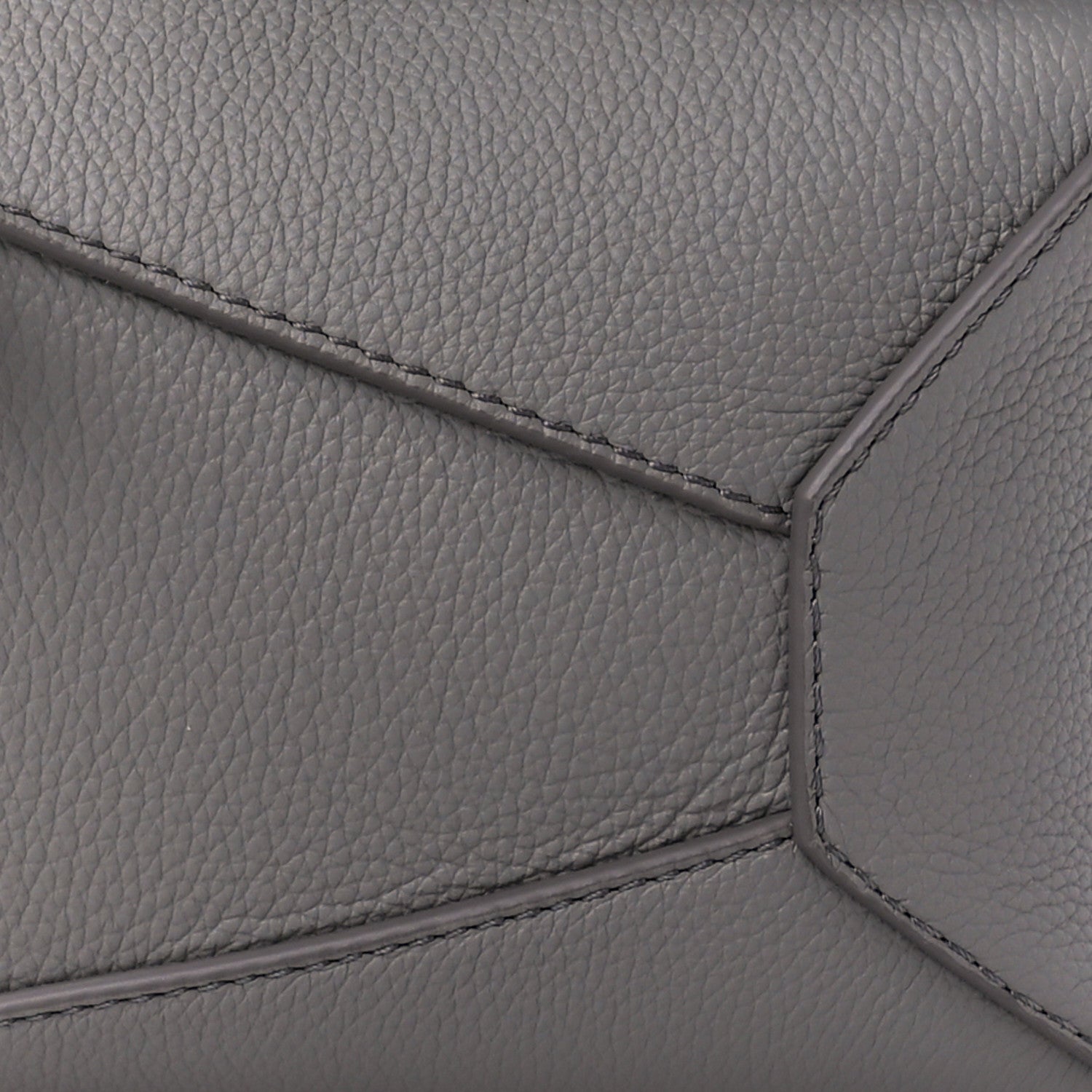 Loewe Soft Grained Calfskin Small Puzzle Edge Bag Pearl Grey 8 of 10