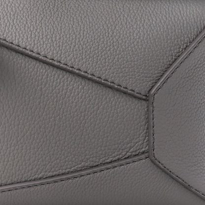 Loewe Soft Grained Calfskin Small Puzzle Edge Bag Pearl Grey 8 of 10