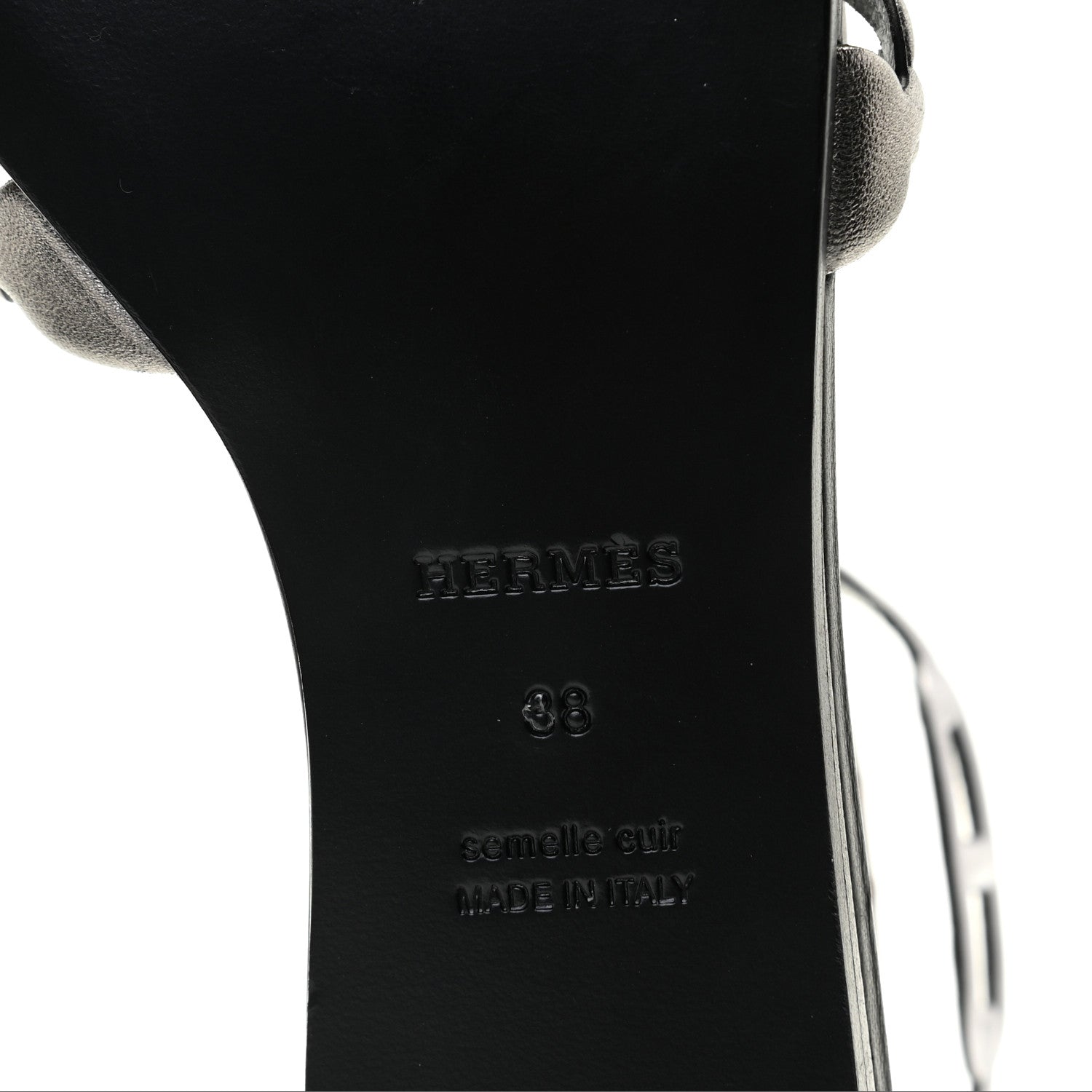Hermes Nappa Venus Sandals 38 Multicolore Dore Vieilli 7 of 9