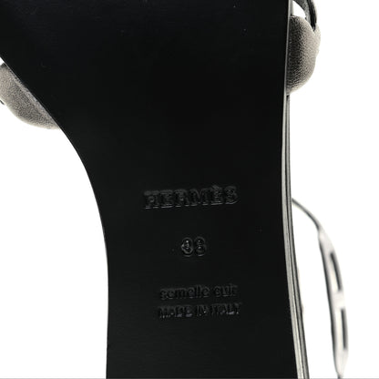 Hermes Nappa Venus Sandals 38 Multicolore Dore Vieilli 7 of 9