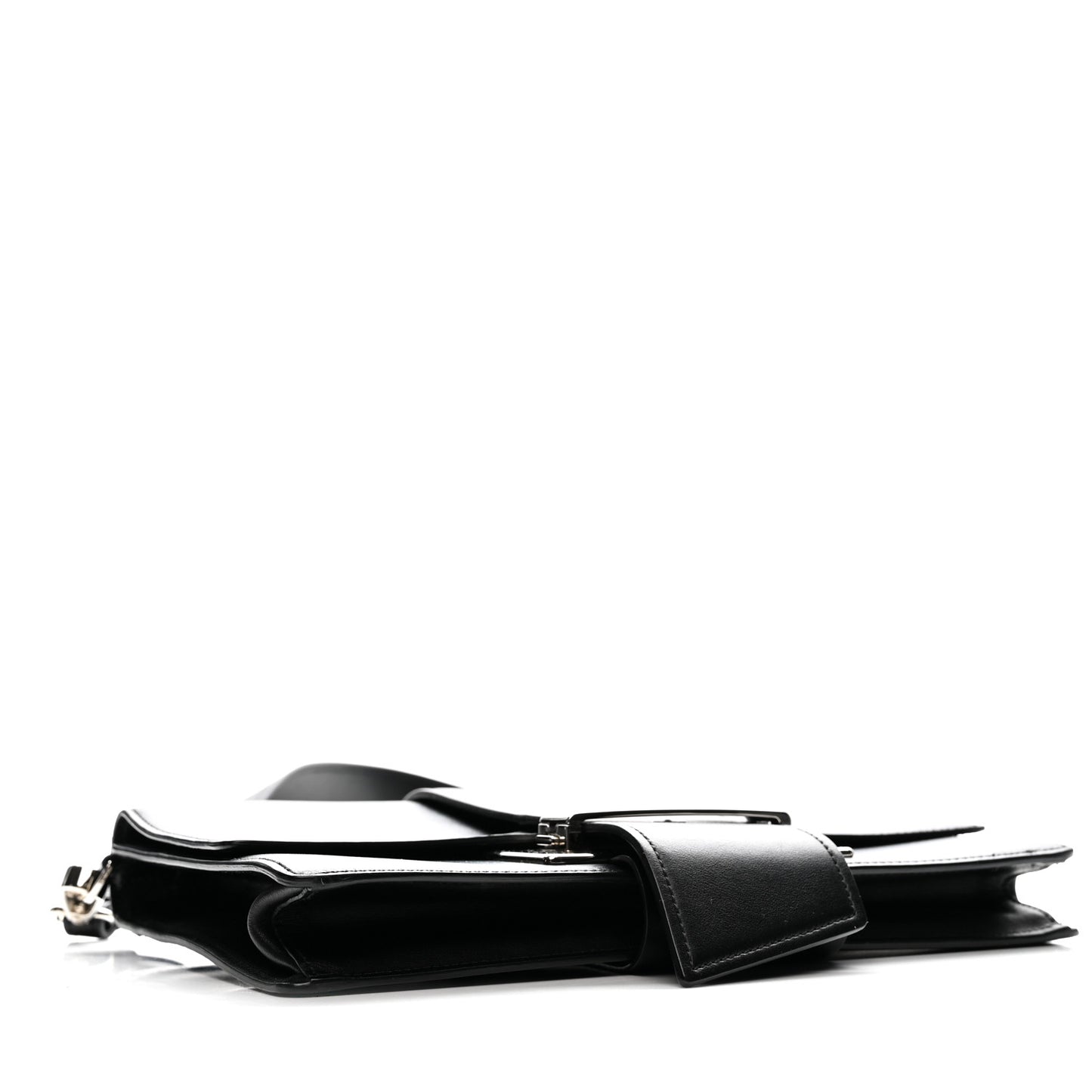 City Calfskin Ribbon Bag Black
