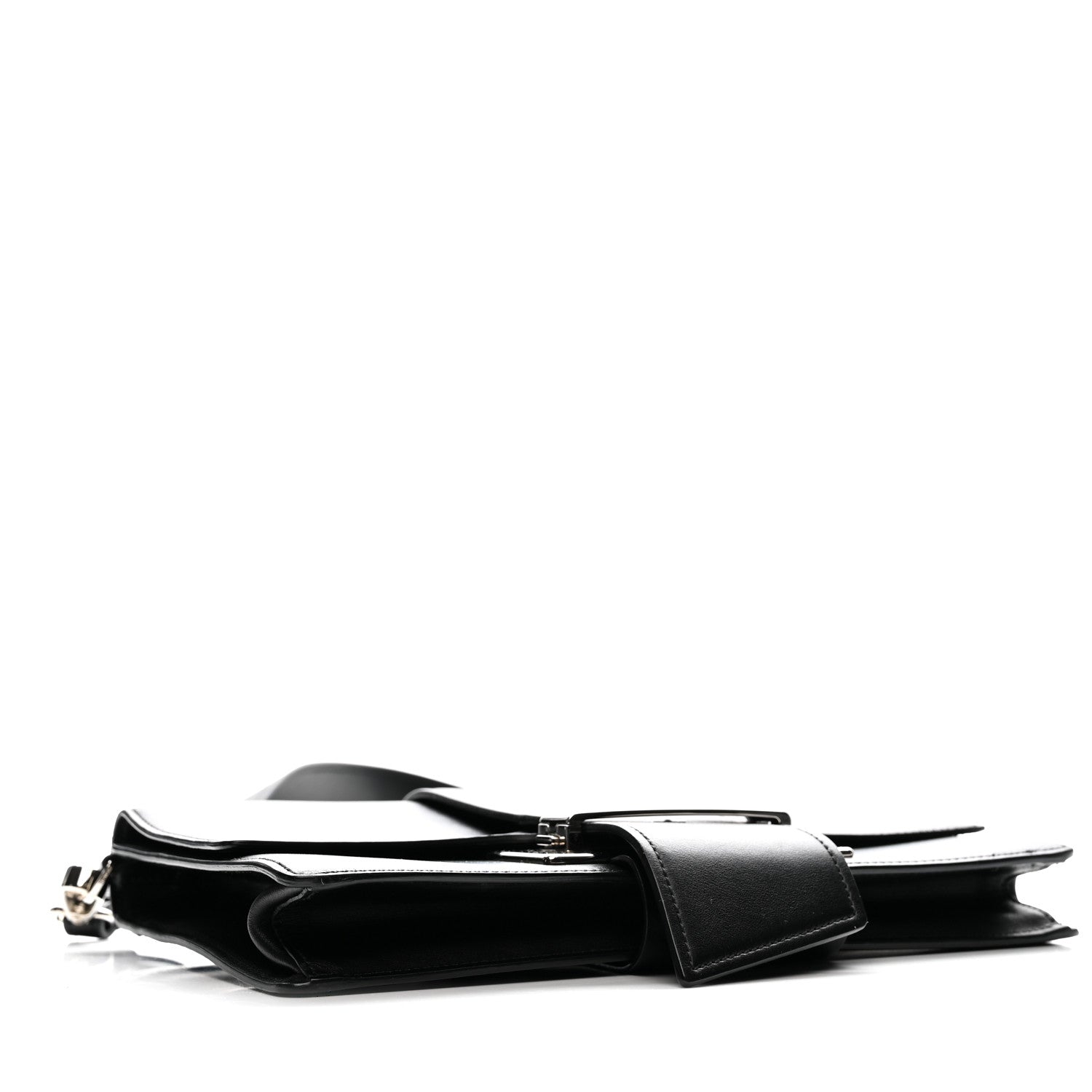 Prada City Calfskin Ribbon Bag Black 4 of 11