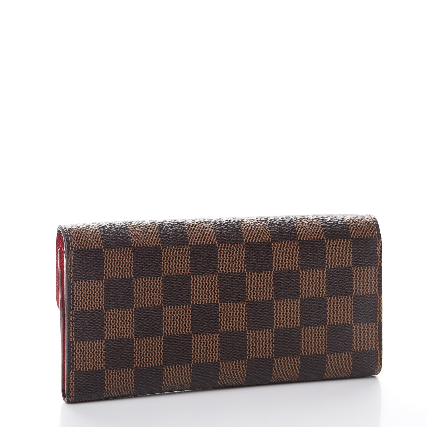 Louis Vuitton Damier Ebene Emilie Wallet Red 3 of 13