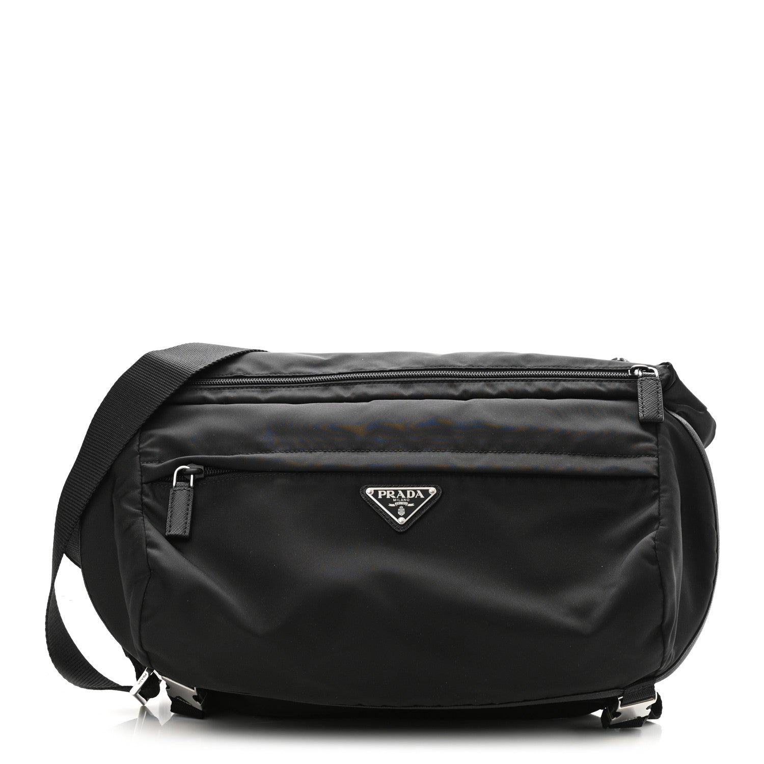 Prada Nylon Tessuto Montagna Messenger Bag Black 1 of 10