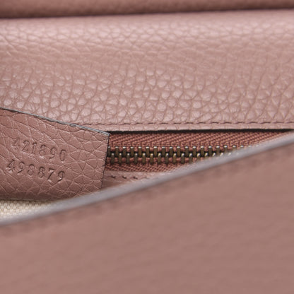 Gucci Calfskin Small GG Marmont Top Handle Bag Rosy Phard 7 of 12