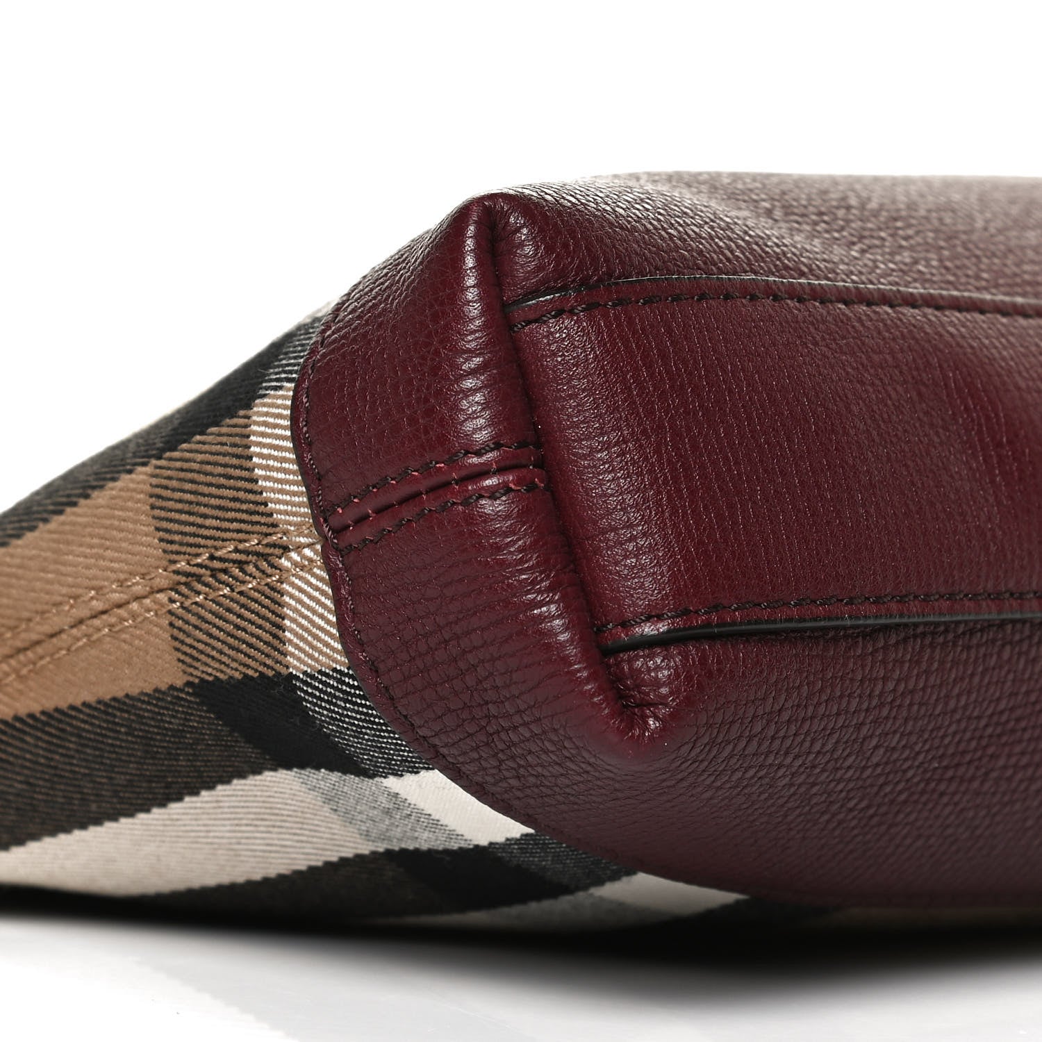 Burberry Derby House Check Abingdon Convertible Clutch Mahogany Red 9 of 14