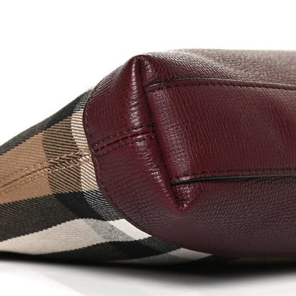 Burberry Derby House Check Abingdon Convertible Clutch Mahogany Red 9 of 14