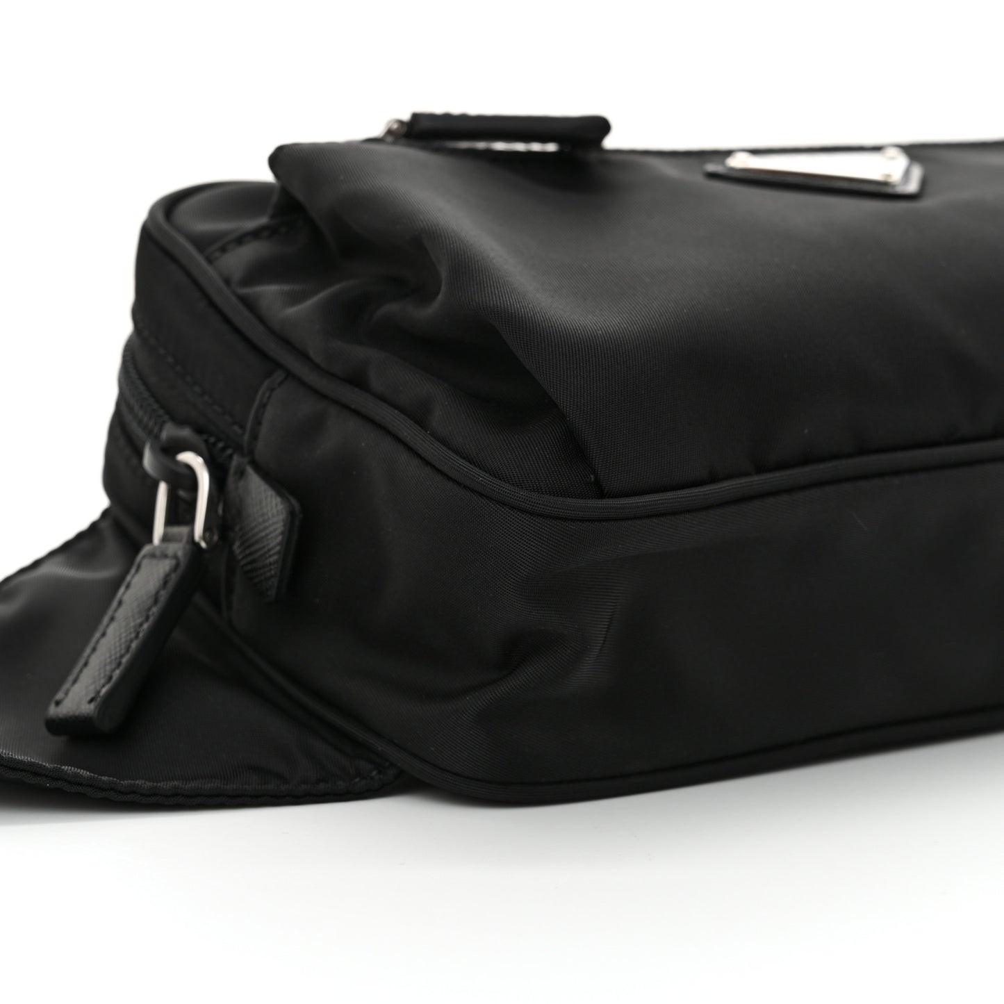 Re-Nylon Saffiano Belt Bag Black
