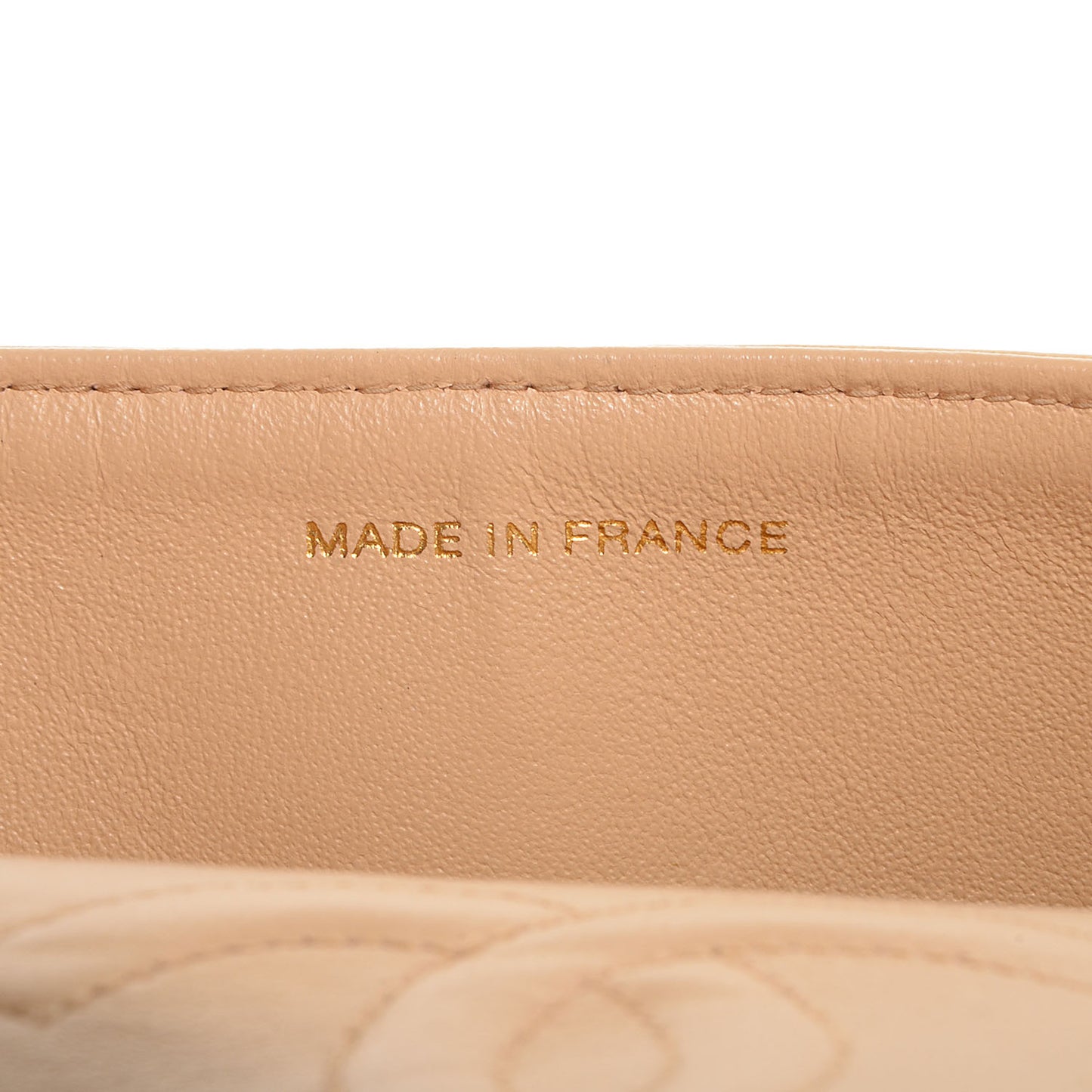 Lambskin Small Double Flap Beige