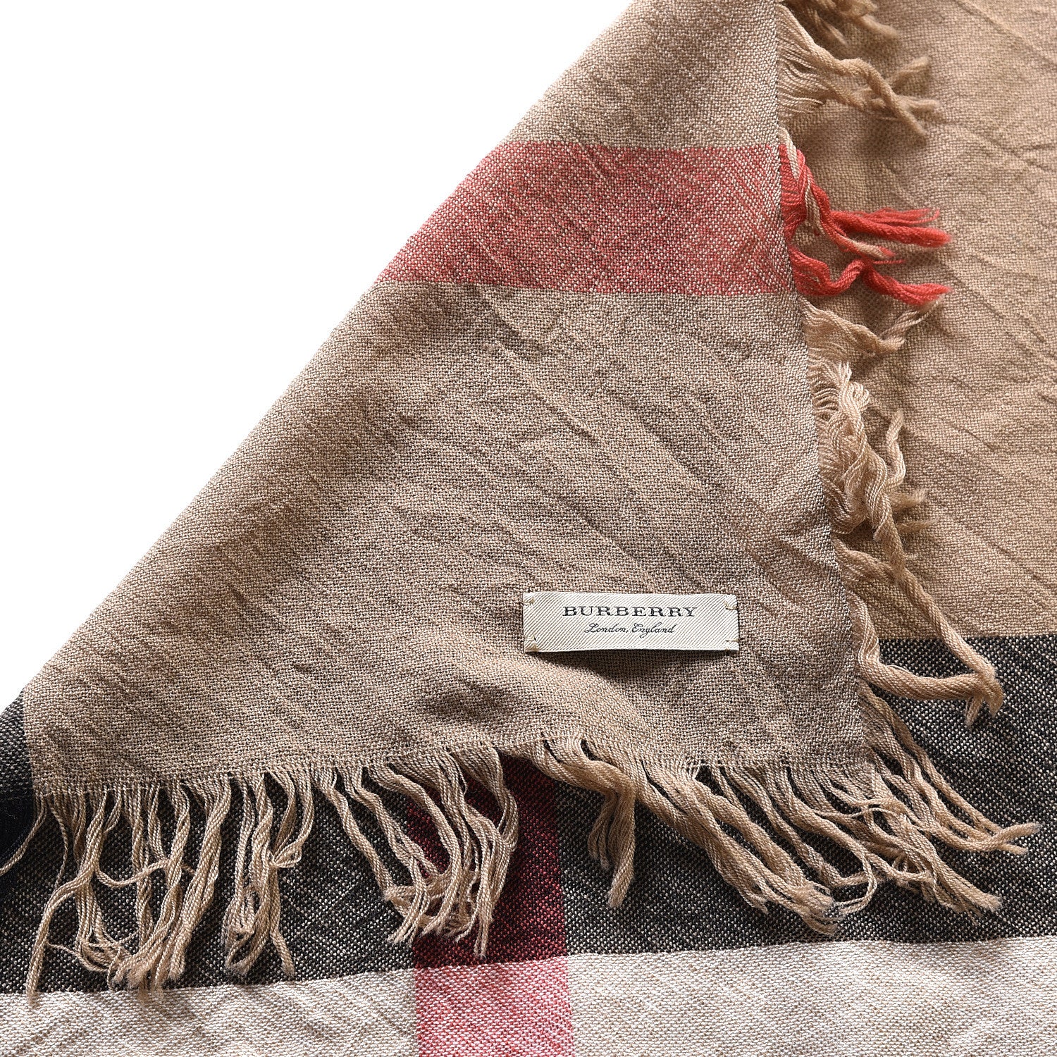 Burberry Merino Wool House Check Scarf Brown 3 of 4