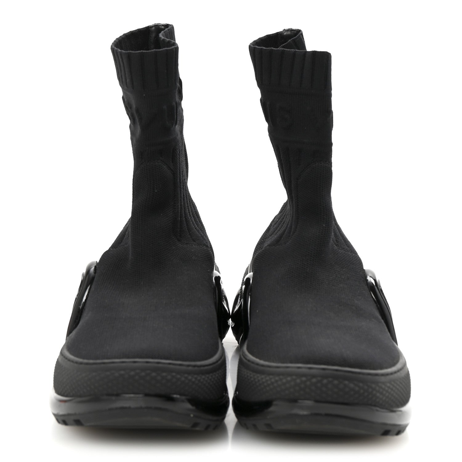 Louis Vuitton Stretch Textile Patent LV Archlight Sneaker Boots 35