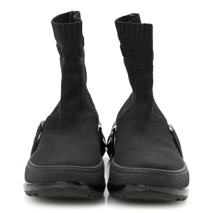 Louis Vuitton Stretch Textile Patent LV Archlight Sneaker Boots 35 Black 3 of 8