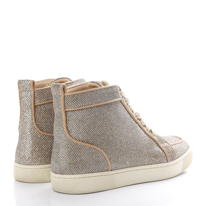 Christian Louboutin Glitter Rantus Orlato Sneakers 36.5 Gold Beige 4 of 10