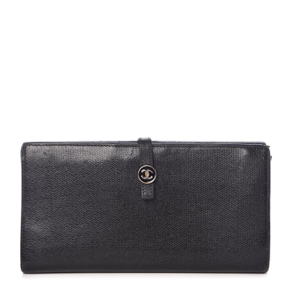 Chanel Grained Calfskin CC Button Wallet Black 1 of 18