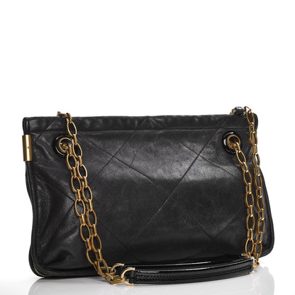 Lanvin Lambskin Quilted Medium Amalia Shoulder Bag Black 3 of 10