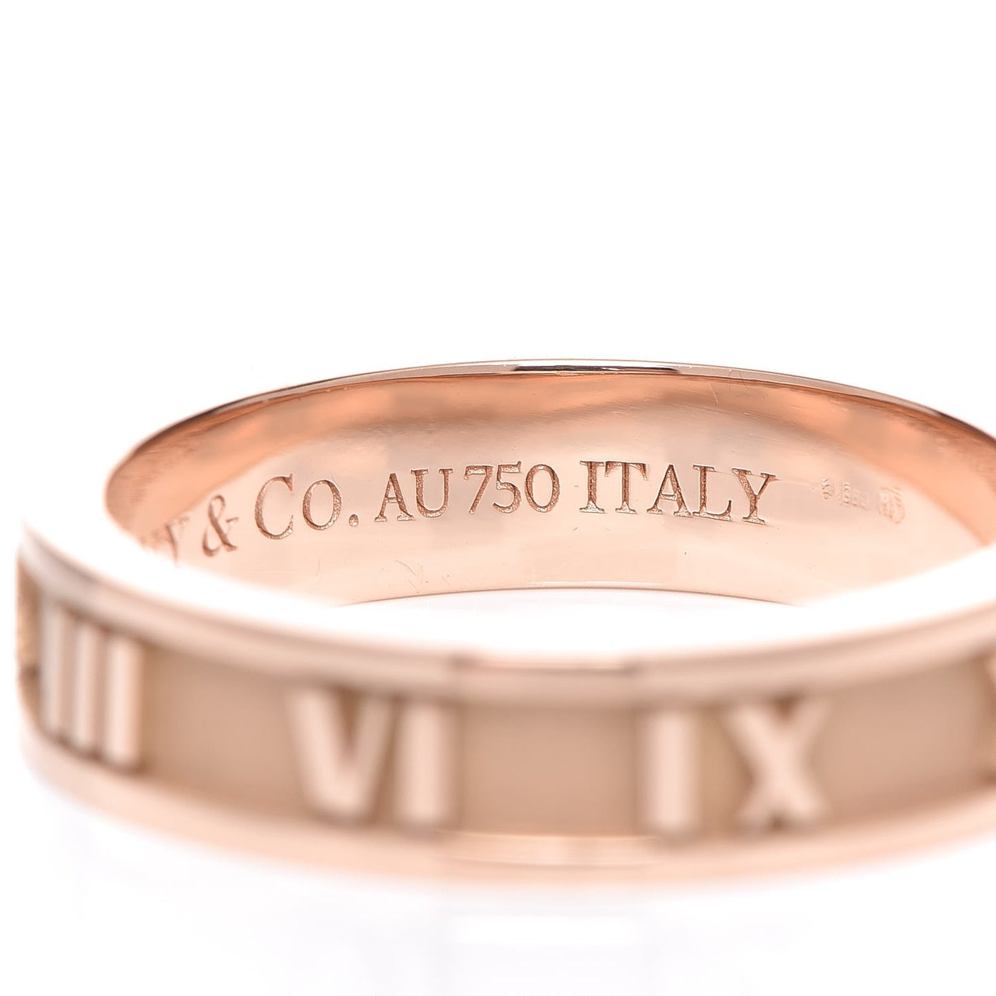 18K Rose Gold Atlas Ring 50 5.5